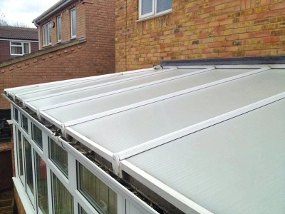 Sparkling clean conservatory roof after professional cleaning