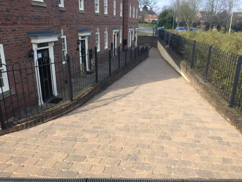 Driveway cleaning in Oldham – professional service restoring a clean, fresh appearance to a residential driveway.