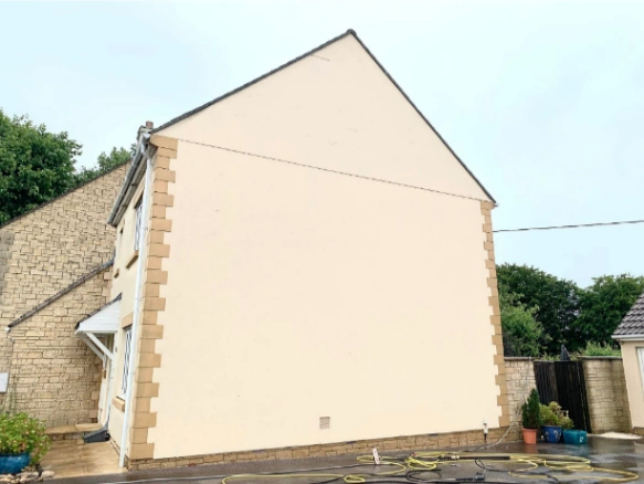 Render cleaning in Wharton – professional service removing dirt, algae, and stains from building render surfaces.