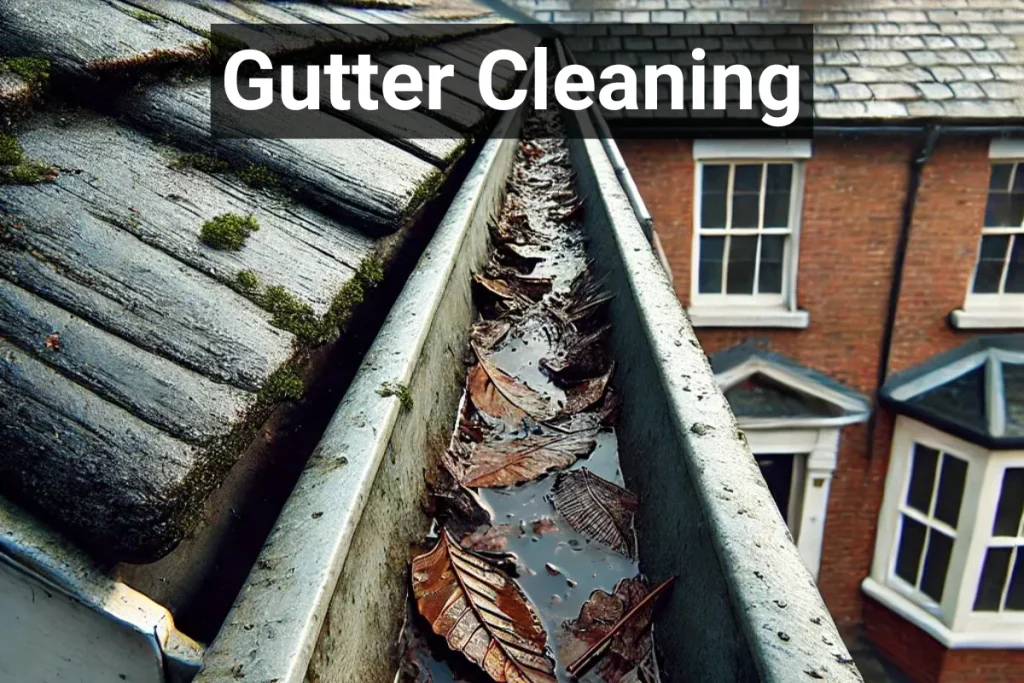 Gutter cleaning Stamford – expert service removing debris and leaves from residential gutters.